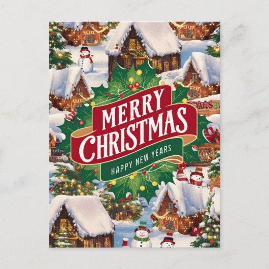 Sweet Christmas Greeting ポストカード (正面)