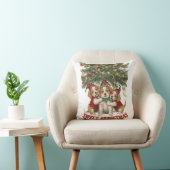 Sweet Christmas Hug – Merry Dogs and Holiday Cheer クッション (椅子)