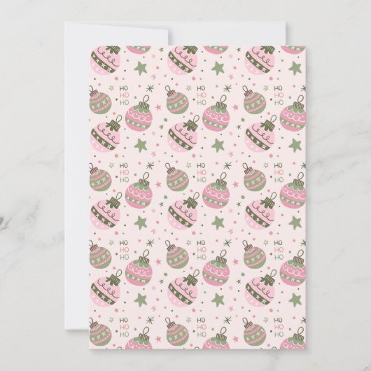 Sweet Christmas Party Invitation 招待状 (正面)