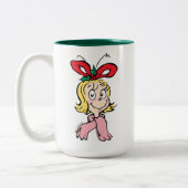 Sweet Cindy Lou Who Portrait ツートーンマグカップ (左)