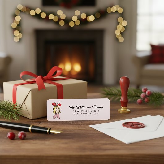 Sweet Cindy Lou Who Portrait ラベル