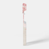 Sweet classy stylish Grunge botanical Bonjour iPhoneケース (左側面)