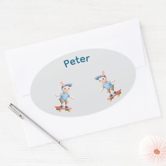 Sweet Collection 楕円形シール (封筒)