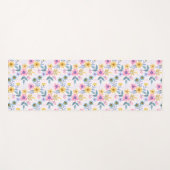 Sweet colorful floral  ヨガマット (正面(横))