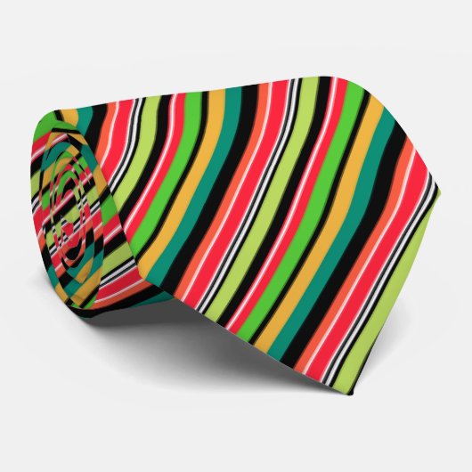 Sweet colorful stripes ネクタイ (ロール)