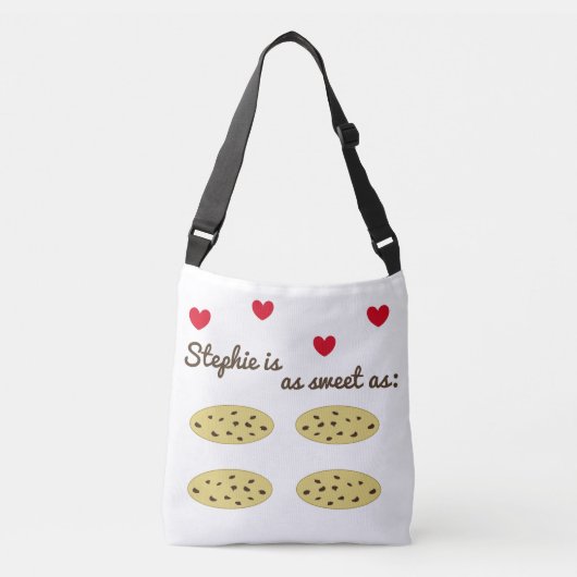 Sweet Cookieとハート クロスボディバッグ (正面)