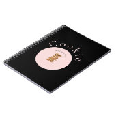 Sweet Cookie Baking Notebook for Homemade Treats  ノートブック (左側)