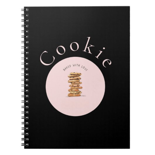 Sweet Cookie Baking Notebook for Homemade Treats  ノートブック (正面)