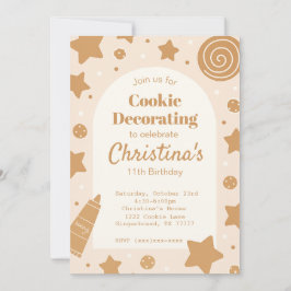Sweet Cookie Decorating Birthday Invitation 招待状