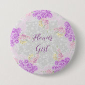 Sweet Coquette bow and Bouquet Flower Girl 缶バッジ (正面)