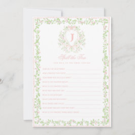 Sweet Crest | Spill the Tea Bridal Shower Game  招待状