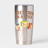 Sweet Crew: Character Cake Pops on a Stick 保温保冷タンブラー (正面)