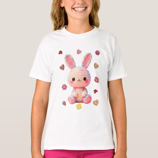 Sweet Crochet Bunny Tシャツ (正面)