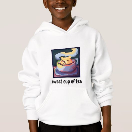 sweet cup of tea, pixelart, Pixel Art, shirt (正面)