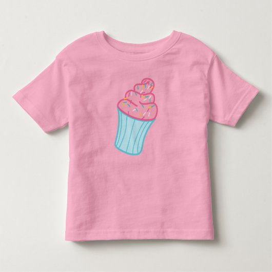 Sweet Cupcake トドラーTシャツ (正面)