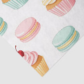 Sweet Cupcake Macaron Pattern 薄葉紙 (詳細)