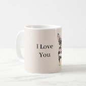 Sweet Cute Brown Cream Chihuahua Dog コーヒーマグカップ (正面左)