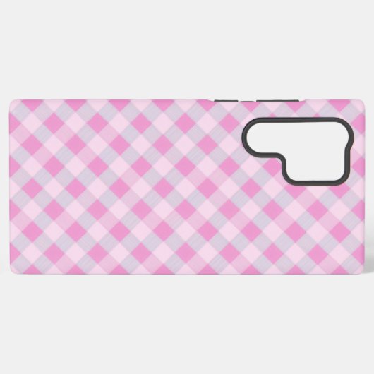 Sweet & Cute Checkered Pattern Phone Case Samsung Galaxyケース (裏面横)