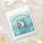 Sweet Cute Kawaii Boba Shark Baby Shower  フェイバーバッグ (クリップ留めされた状態)