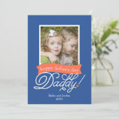 Sweet Daddy Photo Happy Father's Day Card 案内状 (スタンド正面)