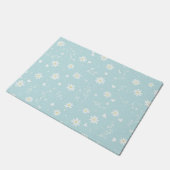 Sweet Daisies Welcome Mat - Personalized Doormat ドアマット (アングル)