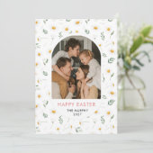 Sweet Daisy Arch Family Easter Photo  シーズンカード (スタンド正面)