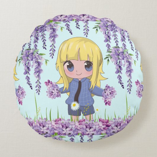 sweet dalls anime style ラウンドクッション (正面)