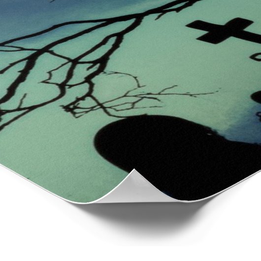 Sweet Darkness Full Moon墓地ポスター ポスター (角)