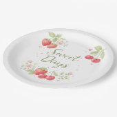 Sweet Days Floral Fruit ペーパープレート (アングル)