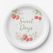 Sweet Days Floral Fruit ペーパープレート (正面)