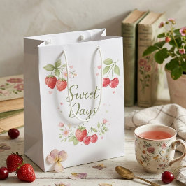 Sweet Days Floral Fruit Gift ミディアムペーパーバッグ