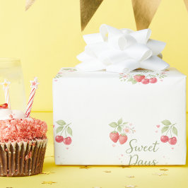 Sweet Days Floral Fruit Gift ラッピングペーパー