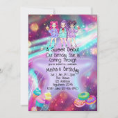 Sweet Debut Birthday KPOP Star 招待状 (正面)