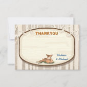 Sweet Deer Thank you note card サンキューカード (正面)