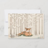 Sweet Deer Thank you note card サンキューカード (裏面)
