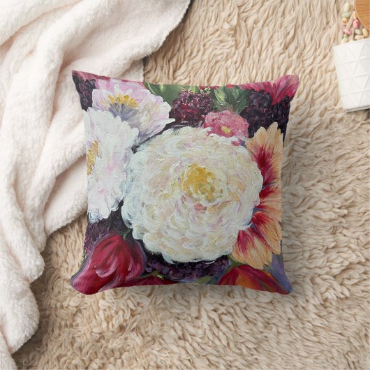 Sweet Delight flower painting クッション (ブランケット)