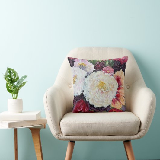 Sweet Delight flower painting クッション (椅子)