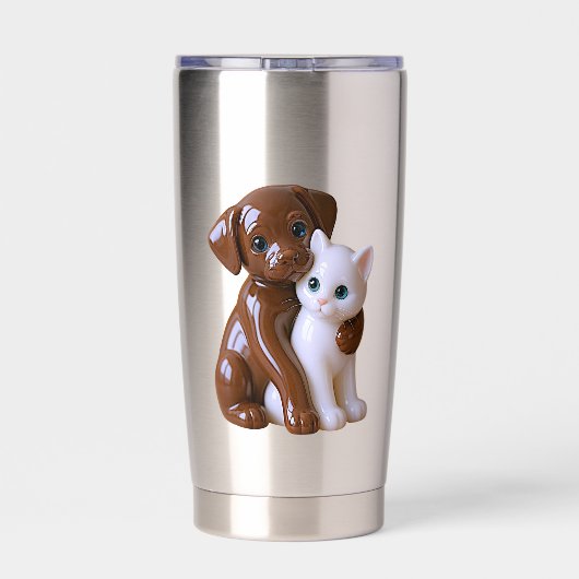 Sweet Dog Cat Companions 保温保冷タンブラー (背面)