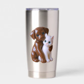 Sweet Dog Cat Companions 保温保冷タンブラー (正面)