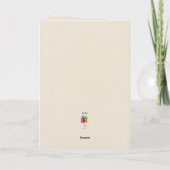 Sweet Donkey First Birthday for One Year Old カード (裏面)