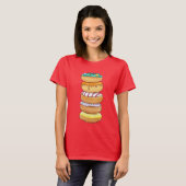 🍩Sweet Donut Stack Women’s Basic T-Shirt Tシャツ (正面フル)