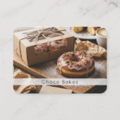 Sweet Donut Treats Artisan Bakery QR Code Card 名刺 (正面)