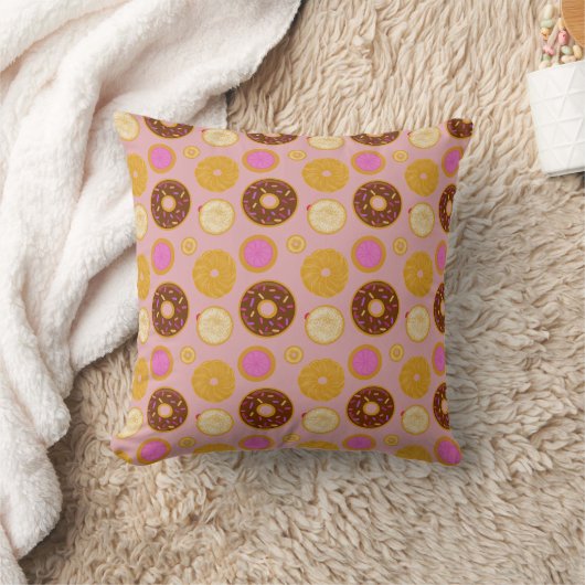 Sweet Donuts Pillow クッション (ブランケット)