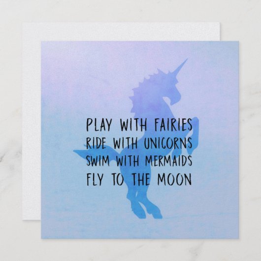 SWEET DREAMS 5.25 x 5.25 card 招待状 (正面/裏面)