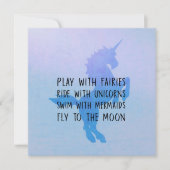 SWEET DREAMS 5.25 x 5.25 card 招待状 (正面)