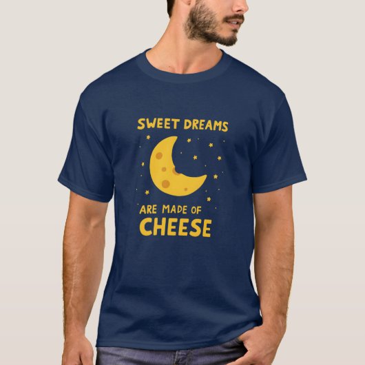 Sweet Dreams Are Made of Cheese Whimsical Night  Tシャツ (正面)