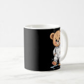 Sweet Dreams Cool Teddy Bear With Pajamas Premium コーヒーマグカップ (正面右)