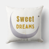 Sweet Dreams Cozy Throw Pillow – Relaxing Sleep De クッション (裏面)