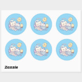 Sweet Dreams Kawaii Mini Sticker Sheet ラウンドシール (シート)