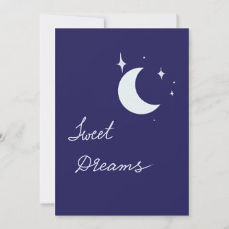 Sweet dreams moon card カード